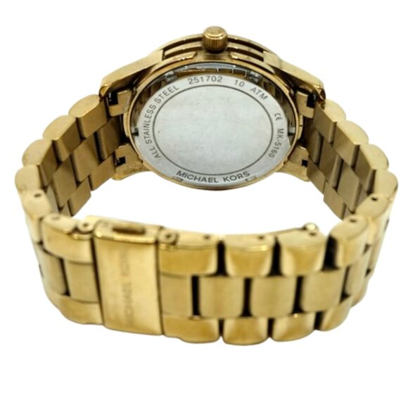 MICHAEL KORS~mk5160~LADIES OVERSIZED ROSE GOLD CHAMPAGNE DIAL WATCH - Picture 5 of 5